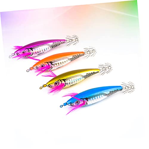 Outanaya 4Pcs Fishing Lures Durable Fishing Baits for Adults Random Colors for Freshwater and Saltwater Fishing Essential Fishing Tools for Enthusiasts