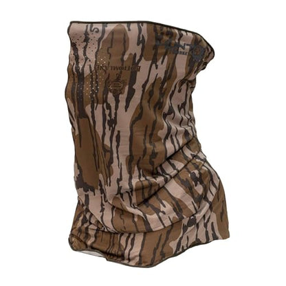 Fish Monkey UPF 50+ Sun Protection Performance Face Guard - color: Old School Camo Blue, size: One Size