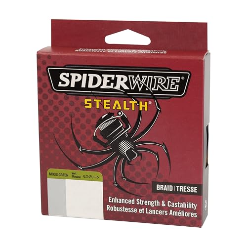 SpiderWire Stealth Braid Fishing Line - color: Moss Green, size: 125yd, style: 30lb Break Strength