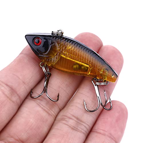 Fishing Lures Kit Mix Includes Minnow Popper Crankbait and Fish Hook for Fishing Saltwater Freshwater Trout Bass Salmon - color: 30APCS