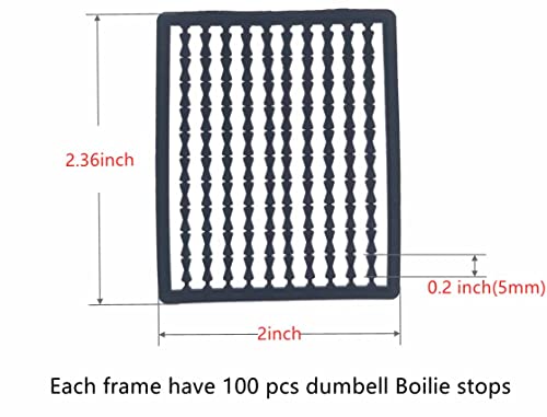 752/1000 Pcs Carp Fishing Hair Rig Extender Boilie Bait Stops Boilie Stopper Carp Fishing Tackle - color: Black(1000pcs)