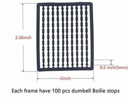 752/1000 Pcs Carp Fishing Hair Rig Extender Boilie Bait Stops Boilie Stopper Carp Fishing Tackle - color: Black(1000pcs)