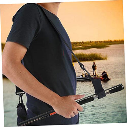 HANABASS Adjustable Rod Strap Fishing Pole Strap Holder Carrying Band for Men Teens