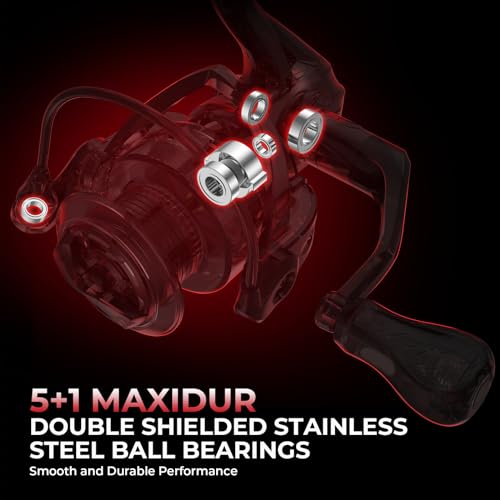 KastKing Royale Legend II Twin Tip Fishing Rod and Reel Combos, Spinning & Casting Combo, IM6 Graphite 2Pc Blanks, Extra Backup Tip Section, Stainless-Steel Guides, KastFlex Technology, EVA Handles - style: Spin: 2000 Reel, 6'9''- Ml Rod(2 Pcs + Extra Tip