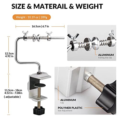THKFISH Fishing Line Spooler Fishing Line Winder Spooler Fishing Accessories Adjustable Stable Portable Fishing Line Spooler/Fishing Line Remover - color: A -Long- Line Spooler +C- Line Remover