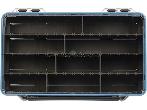 Plano StowAway 3700 Waterproof Stow Tackle Box, 4-Pack, IPX7 Waterproof Rating, with Rustricor, Single Latch Design, Transparent DuraView Lid, Stackable Storage for Fishing Bait, Lures and Gear - size: 3700 4-Pack, style: Regular - New Model
