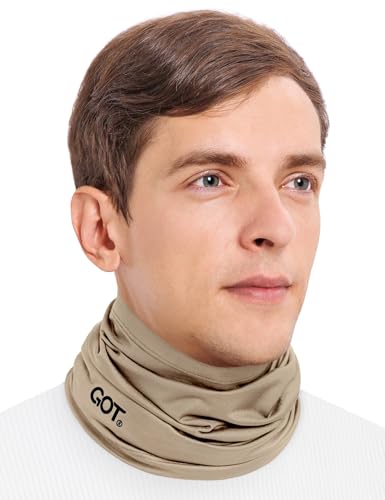 GOT Sports Cooling Neck Gaiter - UPF 50+ Fishing Face Mask for Men Women - Thermoregulation & UV Sun Protection - color: Sand