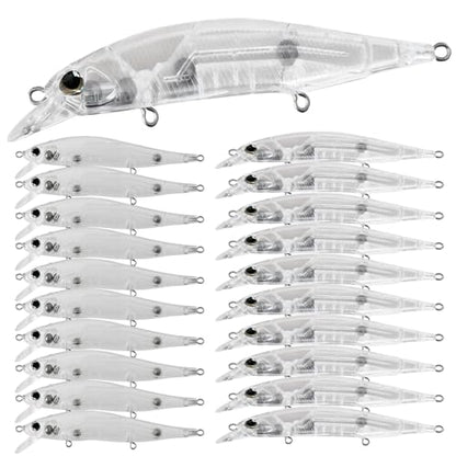 10pcs/20pcs Fishing Blanks Lures Kit Fishing Topwater Unpainted Swimbait Unpainted Crankbaits Hard Baits DIY Lure for Bass Salmon Trout Saltwater and Freshwater - color: E: 20pcs 0.4oz/11.5g and 0.51oz/14.6g