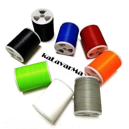 (8pcs*240yd) Kalavarma Rod Wrapping Thread for Fishing Rod Wrapping Thread Rod Building Repair - style: NCP klm021