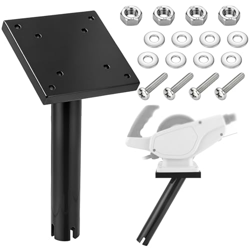 Gimbal Mount Aluminum Rod Holders Mount Marine Holder for Downriggers Boat Fishing Trolling Rod Support Heavy Duty Corrosion Resistant Secure Installation Offshore Use