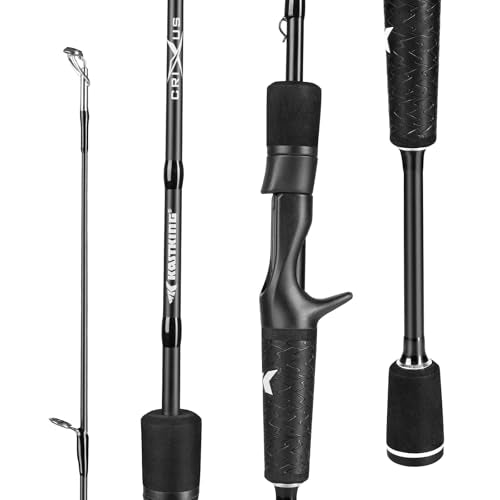 KastKing Crixus Fishing Rods,IM6 Graphite Spinning Rod & Casting Rod W/Zirconium Oxide Ring Stainless Steel Guides, SuperPolymer Handle - size: 7'0"-Medium Heavy - Fast-2pcs, style: Casting