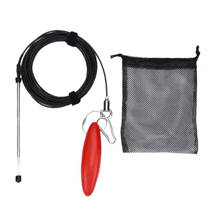RiToEasysports Fishing Stringer, 500lbs Stainless Steel Heavy Duty 26.2ft Fish Holder with Floater for Big Game Saltwater Freshwater Lake River Anglers