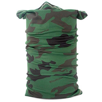 Neck Gaiter for Men & Women - UPF 50+ Sun Protection, Fishing, Cooling - color: Camo