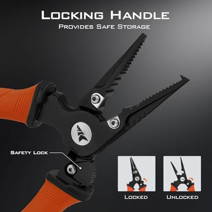KastKing Paradox Fishing Pliers, Angled Fish Lip Gripper, Saltwater Resistant 420 Stainless Steel Fishing Tools, Fishing Pliers Hook Remover with Ergonomic Handle, Fishing Gifts for Men - style: A:7.5" Split Ring
