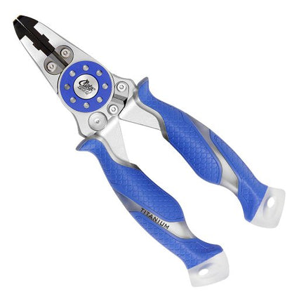 CUDA 7.5" Mono/Braid Fishing Pliers & Wire Cutters | Durable Wire, Braid, Mono & Fluorocarbon Cutter | Saltwater & Freshwater Use | Heavy Duty Nylon Sheath & Lanyard Included