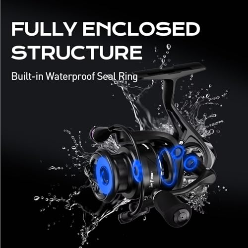 Handing M1 Pro Saltwater Spinning Reel, Freshwater & Saltwater Fishing Reel, Sealed Water-Resistant Design, Up to 33 lbs Max Drag Power, CNC Aluminum Spool & Handle, 9+1 Stainless Steel Bearings - size: Size 5000