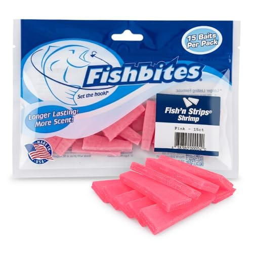 Fishbites Fish'n Strips - Shrimp - color: Pink