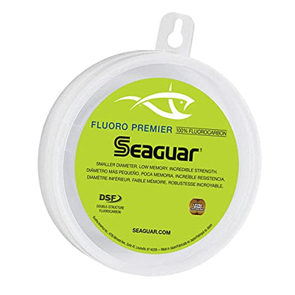 Seaguar Fluoro Premier Saltwater Fishing Line Shock Leader, 100% Fluorocarbon, Multiple Sizes - size: 20lbs/25yds