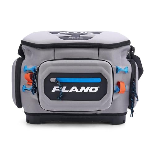 Plano Atlas 3700 Tackle Bag, Premium EVA-Constructed Fishing Tackle Bag, Molded Waterproof Base, Water-Resistant Cell Phone Pocket, Magnetic Tool and Hook Holder - style: Tackle Bag