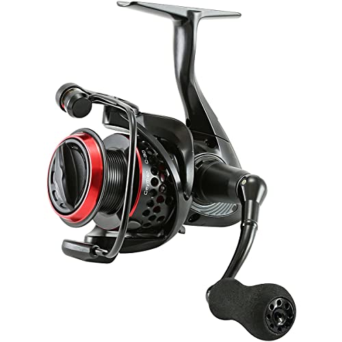 Okuma Ceymar Graphite Lightweight All Purpose 8BB Spinning Reel - color: Black/Red, size: C-65, 260yd-20LB