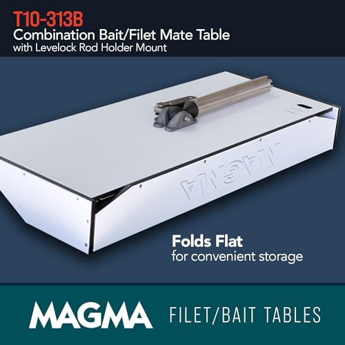 Magma Products Combination Bait/Filet Mate and Levelock Rod Holder Mount - style: 31 inch
