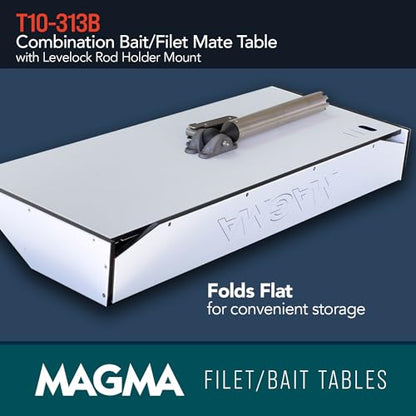 Magma Products Combination Bait/Filet Mate and Levelock Rod Holder Mount - style: 31 inch