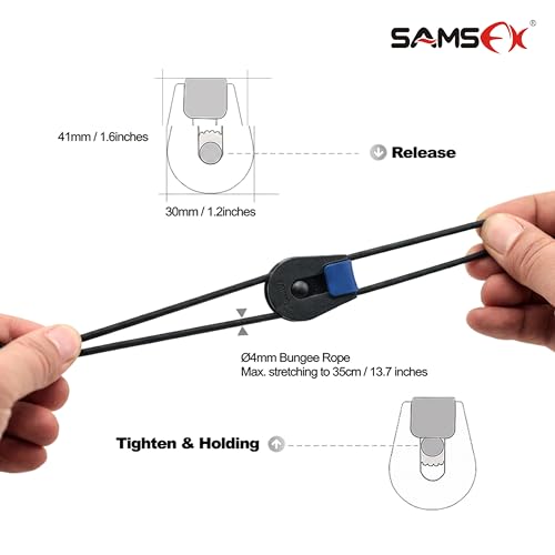 SAMSFX Fishing Rods Belt Stretchy Wrap Pole Straps Elastic Cable Ties for Casting, Spinning & Fly Rods - color: 4pcs, Black & Blue