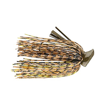 Buckeye Lures 1/2 Oz Flat Top Finesse Jig with Premium Skirting & Rubber Skirt Collar Durable Versatile Fishing Bait - color: Perfect Craw