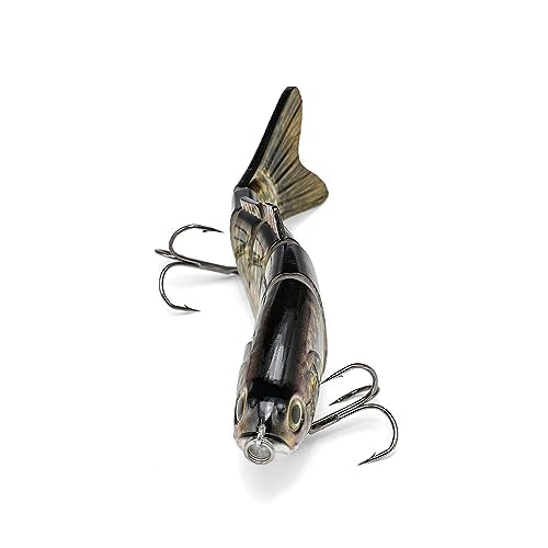 Large Multi Jointed Fishing Lures Bait,Big Giant Fishing Bass Lures,Crankbaits Swimbaits with Treble Hook - color: A2-7.87",4oz