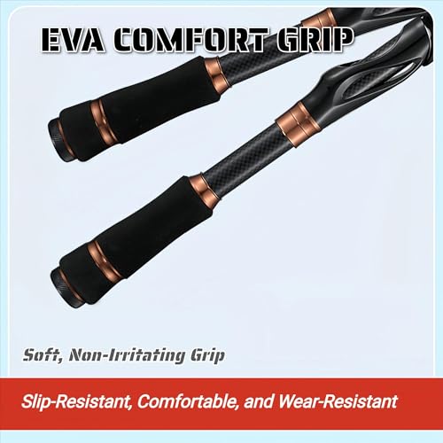 Telescopic Lure Fishing Rod – Portable Carbon Fiber Casting & Spinning Rod with EVA Handle, Large Ceramic Guides, Travel-Friendly Short Collapsed Length