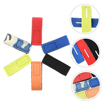 BESPORTBLE 6Pcs Fishing Rod Straps Fishing Pole Wraps for Organizing Rods for Badminton Golf Clubs More Durable Elastic Bands Camo
