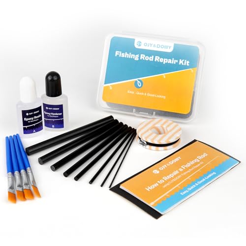 OJYDOIIIY 3-in-1 Fishing Rod Repair Kit - Carbon Sticks/Rod Tips/Eyelets Replacement Parts, Complete Supplies and Instructions - color: 1 IN 1