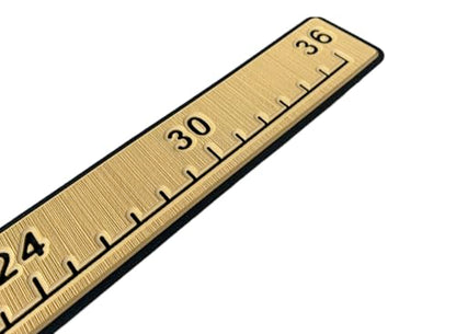 Next Level Inc. | Fish Ruler | SeaDek | 36 inch Fish Measurement Tool | Perfect for Boats and Kayaks | Camel/Black - color: Camel/Black