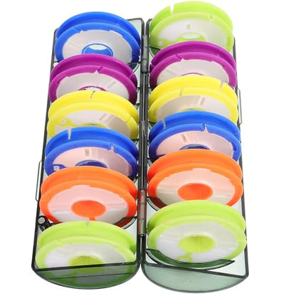 CLISPEED Portable Fishing Line Storage Box Fishing Reel Organizer Case PC Material Lightweight for Protecting for Travelling and Storing