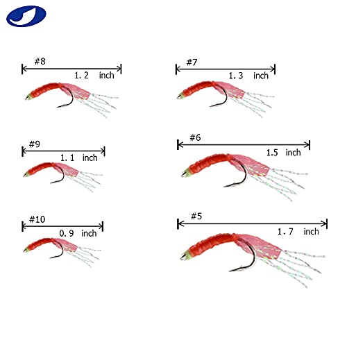 5/10/25/50/100 Packs Fishing Rigs 6 Hook/Set Red Skin Rubber Silk String Hook Fishing Lure Saltwater Freshwater Bait Rig Tackle 5#6#7#8#9#10# - size: #6 -20 Packs