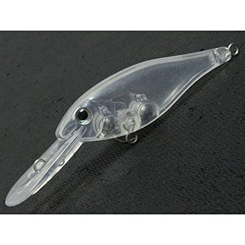 Blank Unpainted Minnow Crankbait Topwater Lipless Jerkbait Fishing Lures - color: UPC187P10