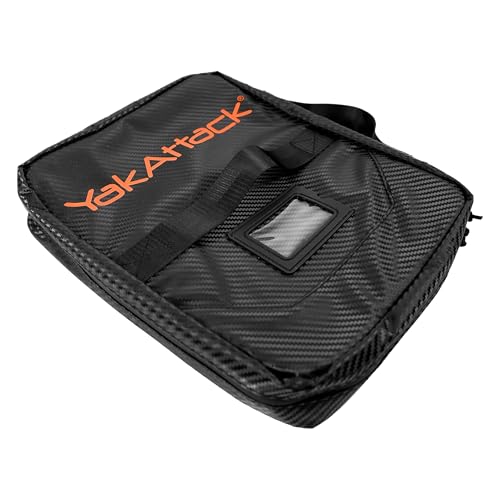 YakAttack 14” x 12” HD Bait Binder | Large Soft Bait Organizer & Fishing Lure Storage Case | Heavy-Duty Imported Tackle Bag for Plastics, Tools & Gear | Ideal for Kayak & Boat Anglers | Fishing Wallet