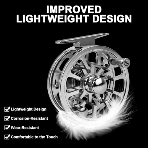 Fly Fishing Reel 2+1BB CNC-machined Aluminum Alloy Lightweight Fly Reel - size: 3/4wt