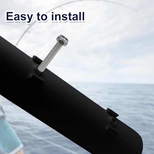 Litoexpe Fishing Rod Holder Bracket Wall Mounted - size: Black