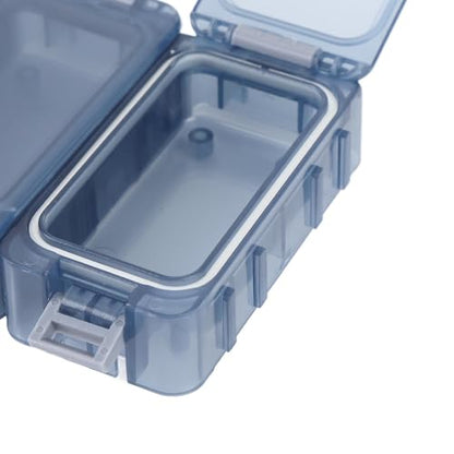 Small Tackle Box, Portable Fishing Gear Organizer with Transparent Window and Luminous Seal, for Anglers and Fishing Beginners (Transparent Blue) - color: Transparent Blue