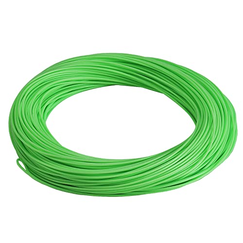 SF Fly Fishing Line Weight Forward Floating Fly Line for Fly Fishing 3wt 4wt 5wt 6wt 7wt 8wt 100FT Double Welded Loops - color: New Green, size: WF8F 100FT