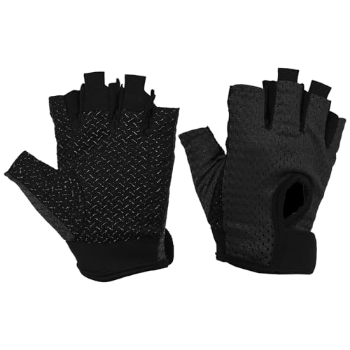 PATIKIL Fishing Gloves Breathable Fingerless Sun Protection Gloves for Men Women Rowing Kayaking Cycling - size: Medium