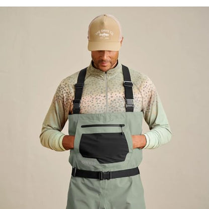 Orvis Men's Clearwater Bootfoot Wader Felt | 30K/8K Rating, Convertible Fit & Smart Storage, Lightweight 4-Layer Waterproof Breathable Fabric - size: Large Long