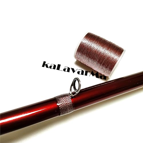 (8pcs*240yd) Kalavarma Rod Wrapping Thread for Fishing Rod Wrapping Thread Rod Building Repair - style: Metallic klm022