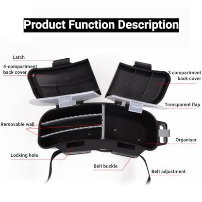 Fishing Waist Pack, Portable Multi-Functional Fishing Tackle Organizer, for Lures Baits Hook, Fishing Bait Waist Box, Fishing Gear