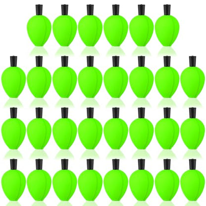 30 Pcs Trout Float Foam Teardrop Strike Fishing Bobbers Fishing Floats Fly Fishing Strike Indicators for Trout Offshore Saltwater Freshwater - color: Green