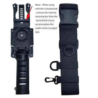 Adjustable Fishing Belt Rod Holder,3rd Hand Belt Clip Rod Holder,Fishing Wading Belt，Innovative 360°Rotating Design
