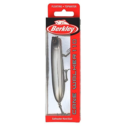 Berkley Cane Walker Saltwater Fishing Hard Bait - color: Black Chrome, size: 4 3/10in - 110 (5/7 oz)