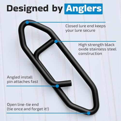 Harmony Fishing Stealth Clips (25 Pack) [Black Stainless] (Ultra-Strong, Fast-Swapping Universal Power Snaps for Fishing Lures) - size: 18mm (50# Test)