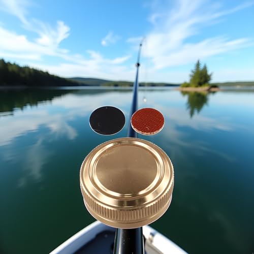 Aluminum Spool Tension Knob Cap Brake Control for modification Parts Fishing Reel Accessories for Baitcast Reel(Golden) - color: Golden